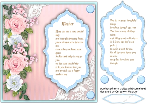 Mothers Day or Birthday Greeting