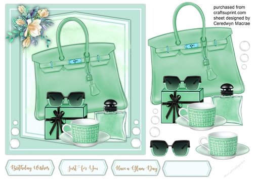 Beautiful Green Glam Gal 