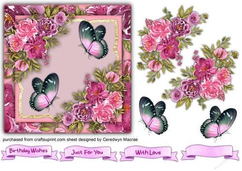Beautiful Melody  roses and Butterflys 