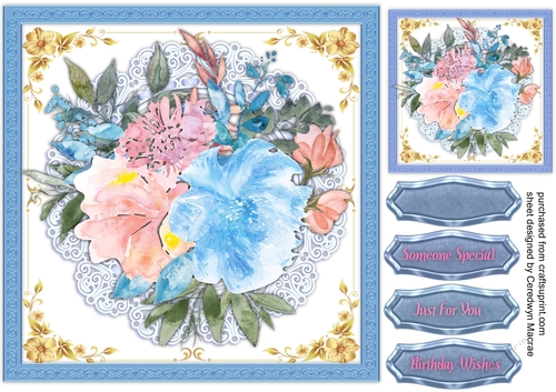 Gorgeous Blue and Blush