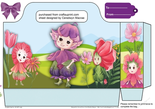 Gorgeous Fairy Flower Gift Bag  1