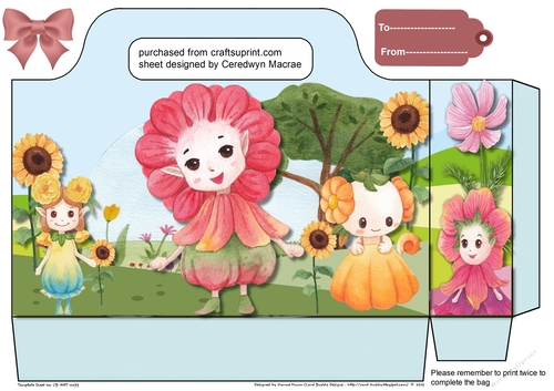 Gorgeous Fairy Flower Gift Bag  2
