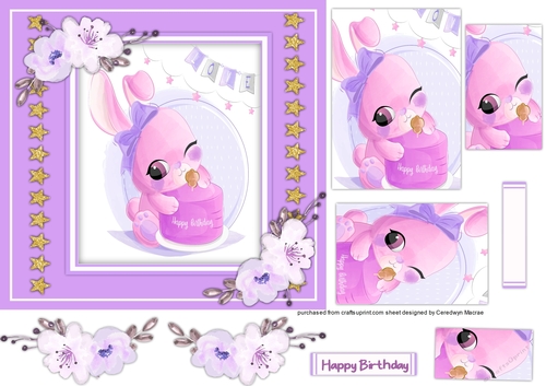 Gorgeous Bunny Birthday , Pyramid