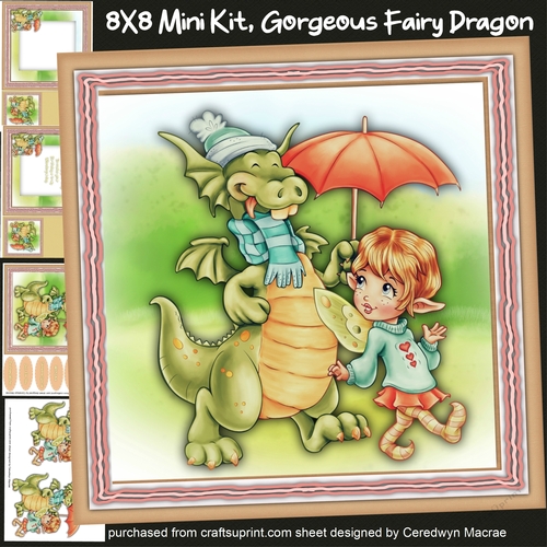 8x8 Mini Kit, Gorgeous Dragon Fairy 