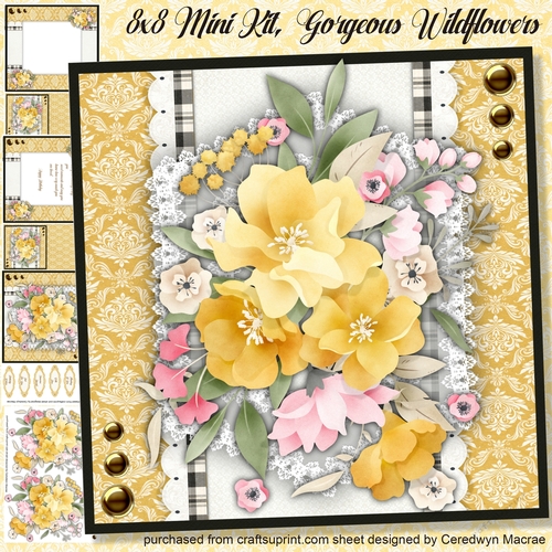 8x8 Mini Kit, Gorgeous Wildflowers