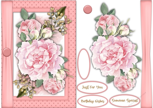 A5, Stunning Pink Roses