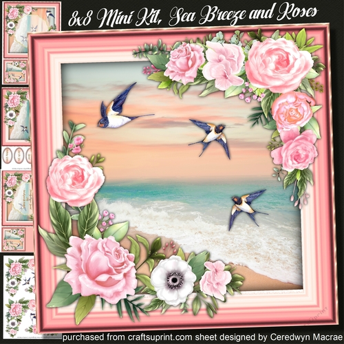8x8 Mini Kit, Sea Breeze and Roses