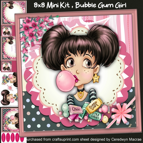8x8 Mini Kit, Bubble Gum Girl