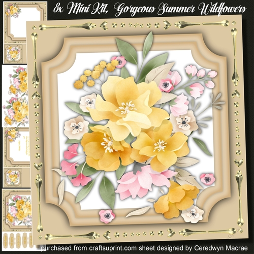 8x8 Mini Kit, Gorgeous Summer Wildflowers