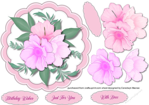 Beautiful Scalloped Lilac Roses