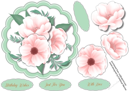 Beautiful Scalloped Soft Pink Roses