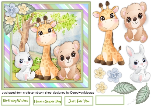 Animal Friends 7x7 
