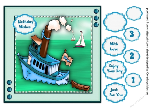 Billys Aqua Tugboat 7x7 