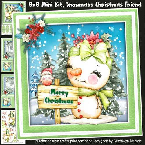 8x8 Mini Kit, Snowmans Christmas Friend