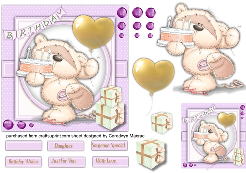 6x6 Teddys Birthday 