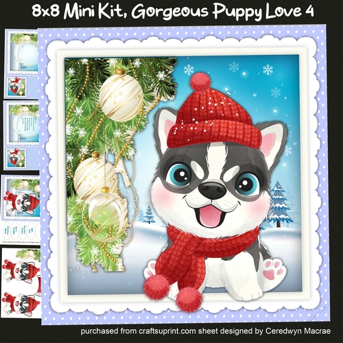 8x8 Mini Kit ,Gorgeous Puppy Love  4