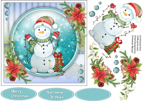 Snowmans Christas Lights