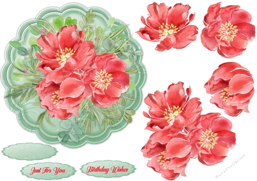 Gorgeous Wild Rose Topper 
