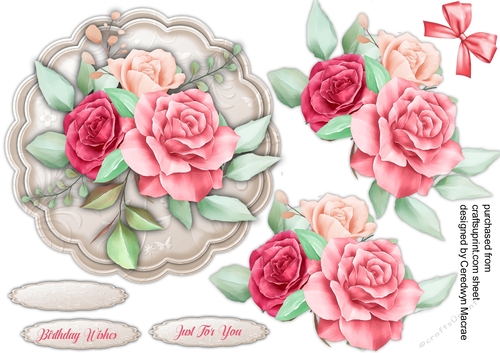 Gorgeous  Rose Topper 