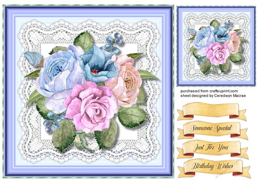 Beautiful Blue Rose Posy 