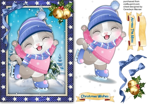 A5, Gorgeous Christmas Kitty  2