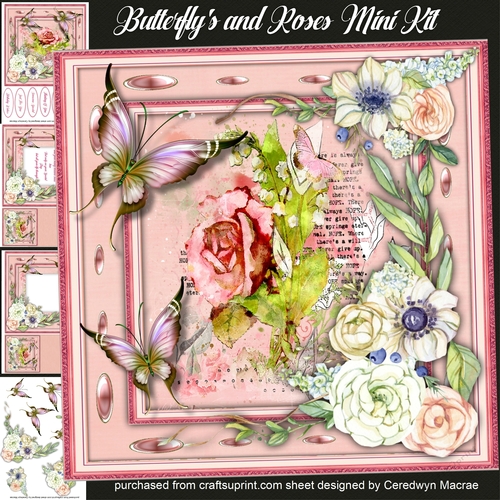 Butterflys and Roses Mini Kit 