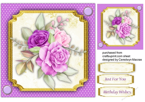 Beautiful Watercoloured Lilac Flowers 