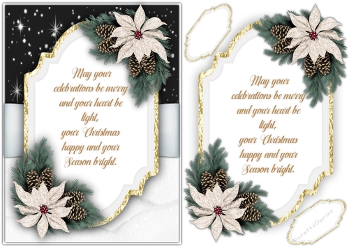 A5,  Gorgeous Poinsettia and Quote  6