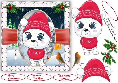 Adorable Christmas Bear