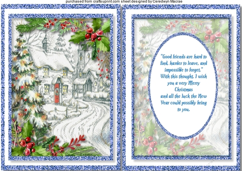 A5, Blue Christmas Wishes
