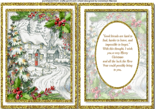 A5, Gold Christmas Wishes