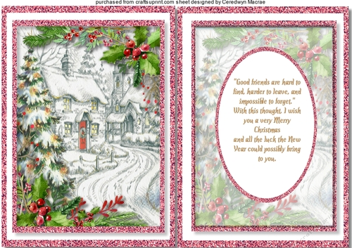 A5, Pink Christmas Wishes