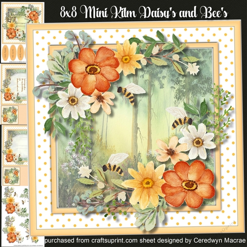 8x8 Mini Kit, Daisys and Bees 
