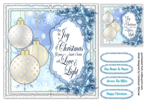 Christmas Baubles and Quote  4