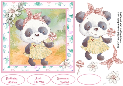 Gorgeous Pandas Lollypop