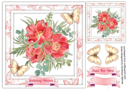 Beautiful  Flowers and Butterflys
