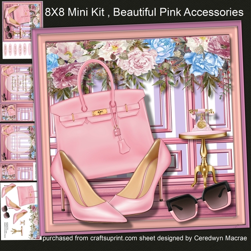 8x8 Mini Kit, Beautiful Pink Accessories 