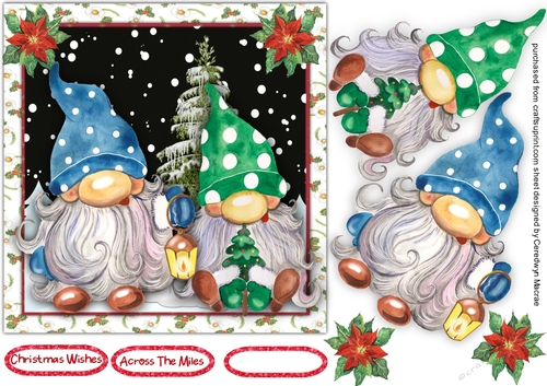 7x7 Gorgeos Christmas Gnomes 1 