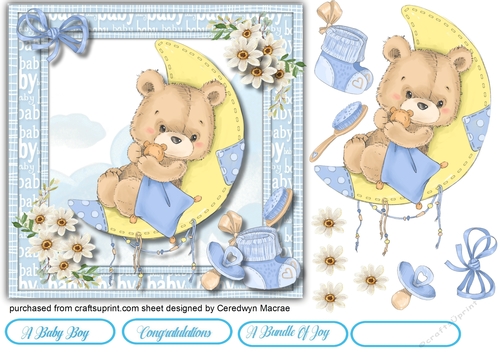 A Beautiful Baby Boy 7x7