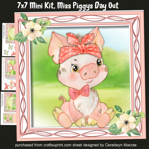 7x7 Mii Kit, Miss Piggys Day Out