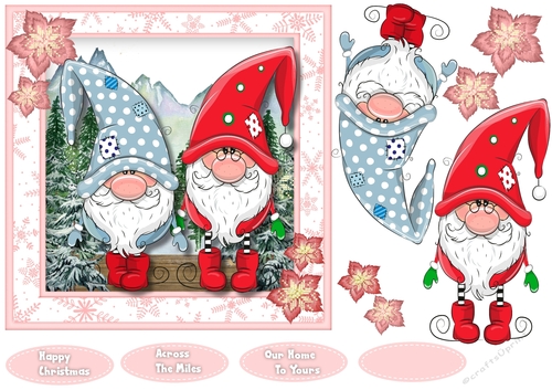 7x7 Christmas Gnome Friends 