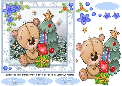 7x7 Teddys Christmas Tree