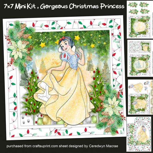 7x7 Mini Kit, Gorgeous Christmas Princess 1