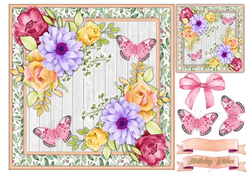 Beautiful Roses and Butterflys