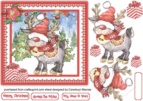 Christmas Reindeer Red