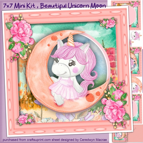 7x7 Mini Kit, Beautiful Unicorn Moon