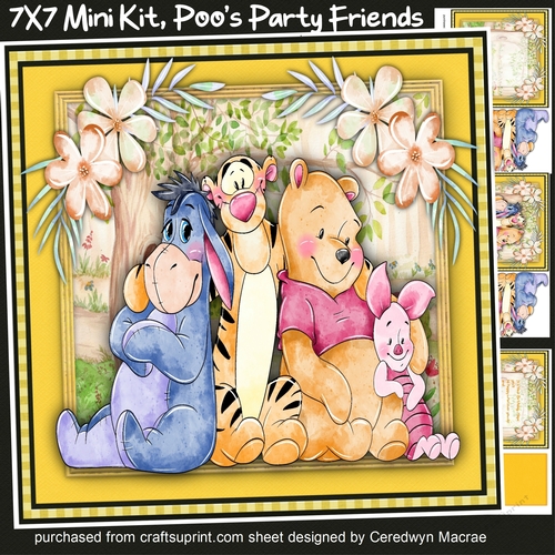 7x7 Mini Kit, Poos Party Friends