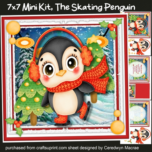 7x7 Mini Kit, The Skating Penguin 