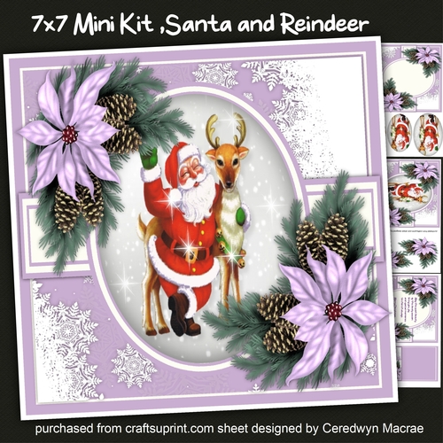 7x7 Mini Kit , Santa and Reindeer