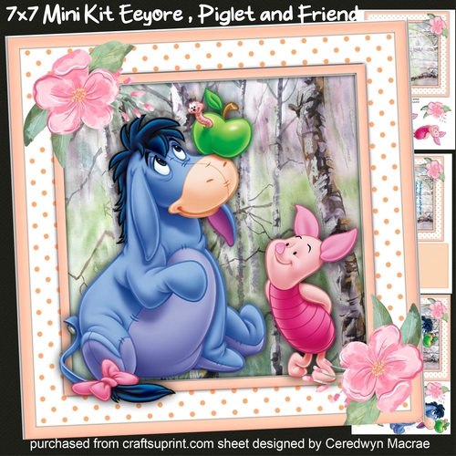 7x7 Mini Kit, Eeyore , Piglet and Friend